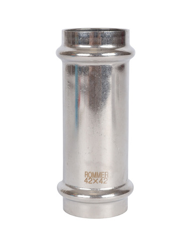 Муфта надвижная ROMMER 42х42 для нержавеющих труб пресс