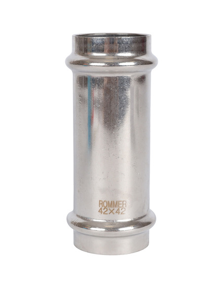 Муфта надвижная ROMMER 42х42 для нержавеющих труб пресс