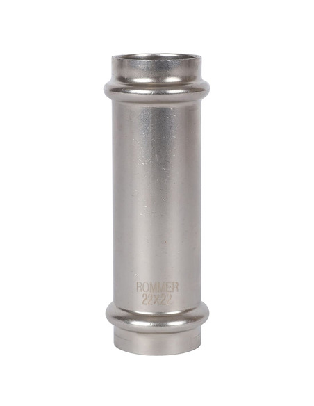 Муфта надвижная ROMMER 22х22 для нержавеющих труб пресс