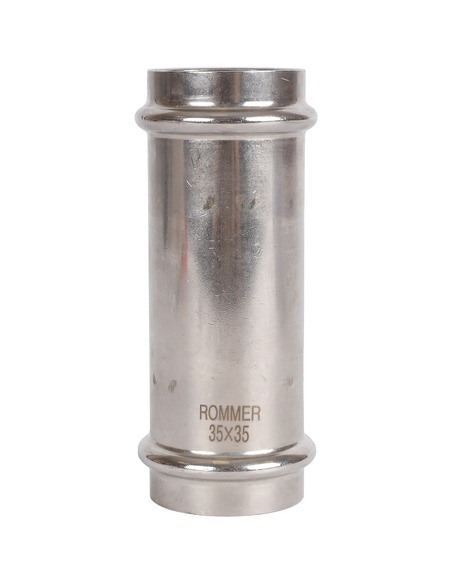 Муфта надвижная ROMMER 35х35 для нержавеющих труб пресс
