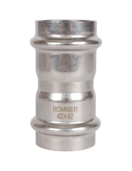 Муфта ROMMER 42х42 для нержавеющих труб пресс