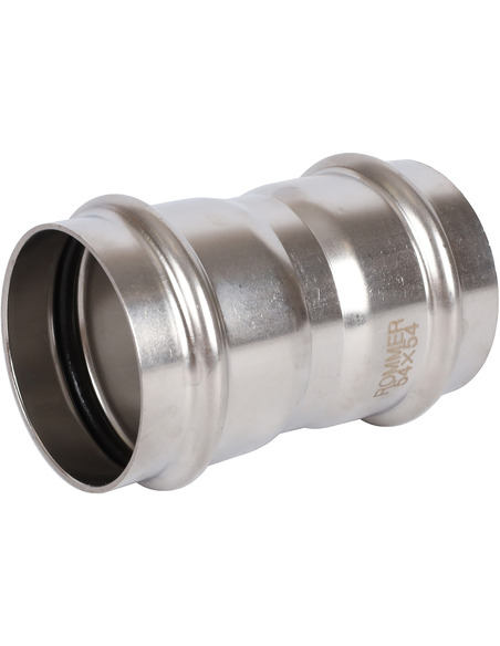 Муфта ROMMER 54х54 для нержавеющих труб пресс