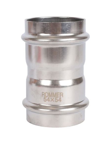 Муфта ROMMER 54х54 для нержавеющих труб пресс