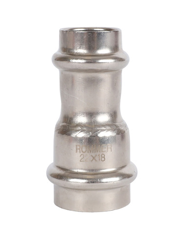 Муфта переходная ROMMER 22х18 для нержавеющих труб пресс