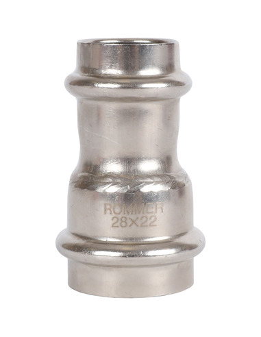 Муфта переходная ROMMER 28х22 для нержавеющих труб пресс