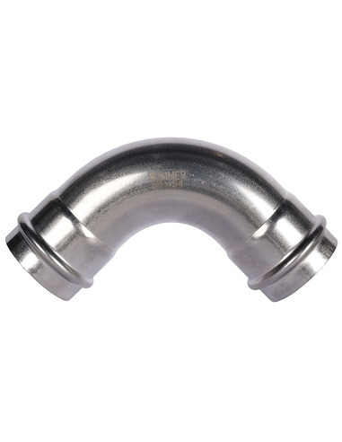 Угольник ROMMER 54х90° для нержавеющих труб пресс