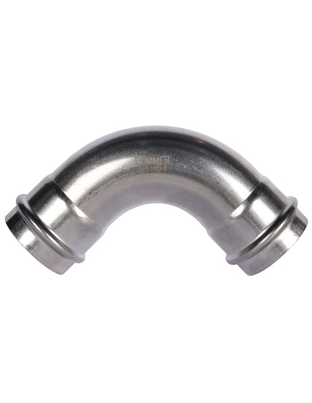 Угольник ROMMER 54х90° для нержавеющих труб пресс