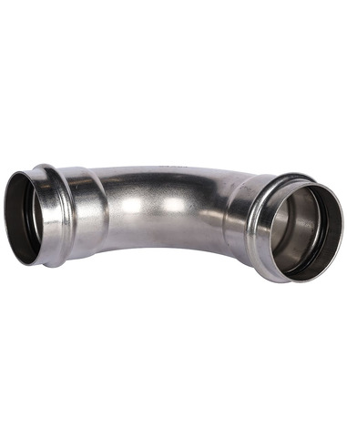 Угольник ROMMER 54х90° для нержавеющих труб пресс