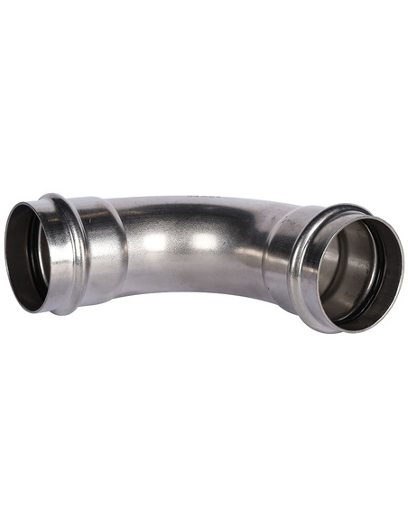 Угольник ROMMER 54х90° для нержавеющих труб пресс