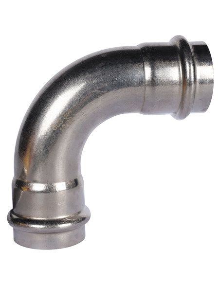 Угольник ROMMER 42х90° для нержавеющих труб пресс