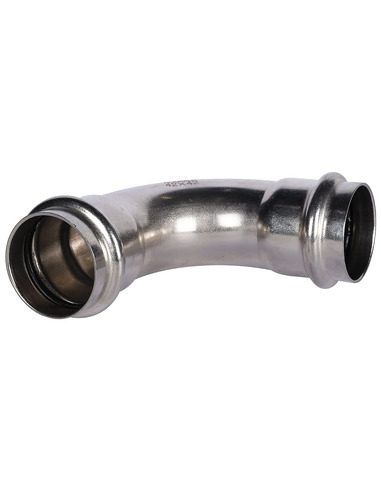 Угольник ROMMER 42х90° для нержавеющих труб пресс