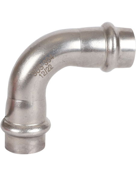 Угольник ROMMER 15х90° для нержавеющих труб пресс