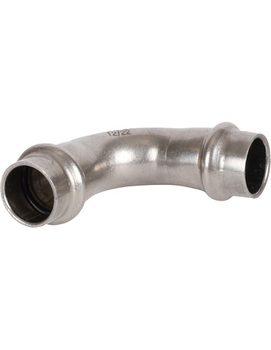 Угольник ROMMER 15х90° для нержавеющих труб пресс