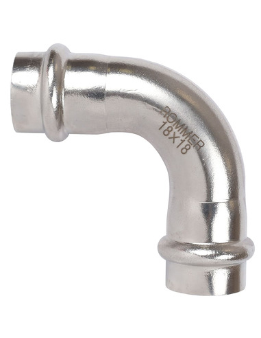 Угольник ROMMER 18х90° для нержавеющих труб пресс