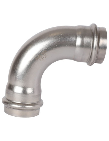 Угольник ROMMER 35х90° для нержавеющих труб пресс