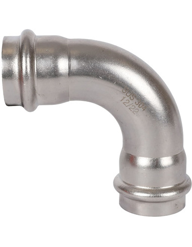 Угольник ROMMER 28х90° для нержавеющих труб пресс