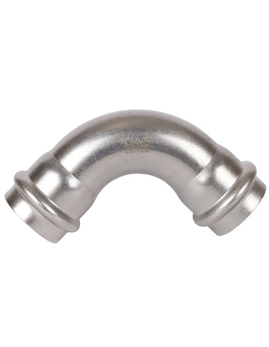 Угольник ROMMER 28х90° для нержавеющих труб пресс