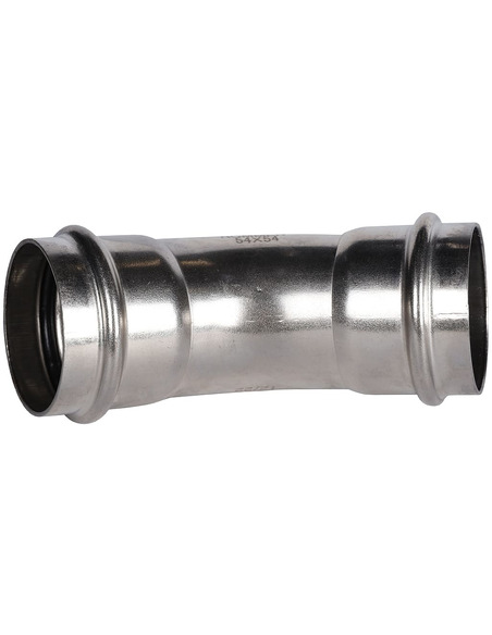 Угольник ROMMER 54х45° для нержавеющих труб пресс