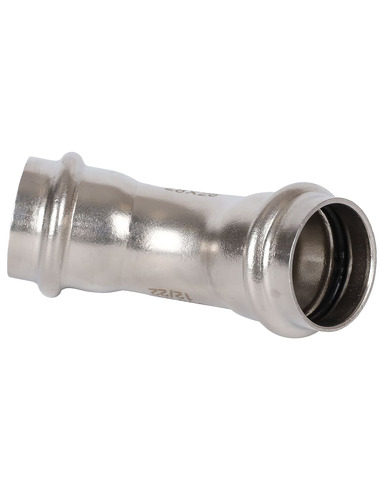 Угольник ROMMER 28х45° для нержавеющих труб пресс