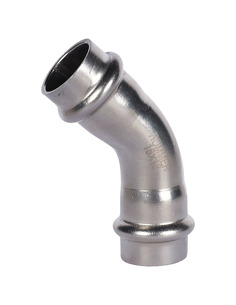 Угольник ROMMER 18х45° для нержавеющих труб пресс