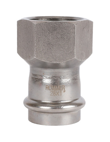 Переходник ROMMER 28x1" ВР для нержавеющих труб пресс