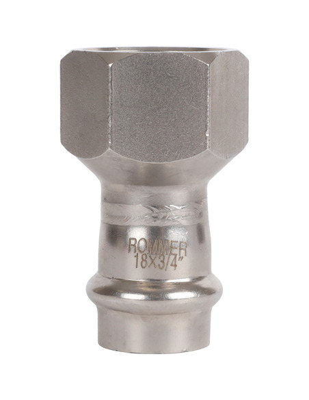 Переходник ROMMER 18x3/4" ВР для нержавеющих труб пресс
