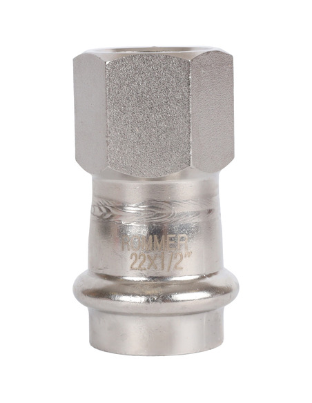 Переходник ROMMER 22x1/2" ВР для нержавеющих труб пресс