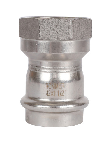 Переходник ROMMER 42x1 1/2" ВР для нержавеющих труб пресс