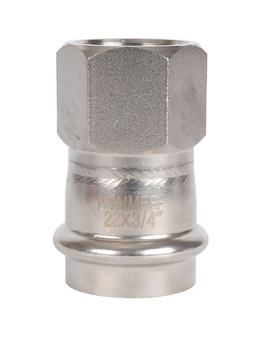 Переходник ROMMER 22x3/4" ВР для нержавеющих труб пресс
