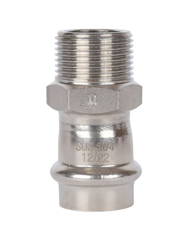 Переходник ROMMER 22x3/4" НР для нержавеющих труб пресс