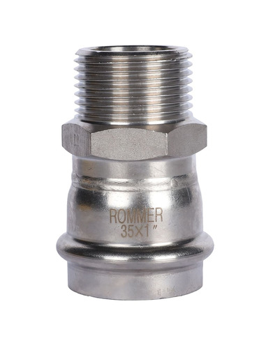 Переходник ROMMER 35x1" НР для нержавеющих труб пресс