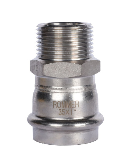 Переходник ROMMER 35x1" НР для нержавеющих труб пресс