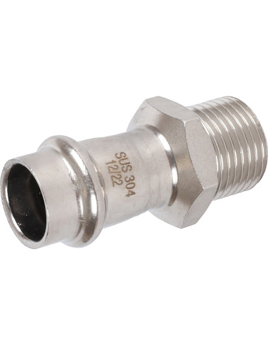 Переходник ROMMER 15x1/2" НР для нержавеющих труб пресс