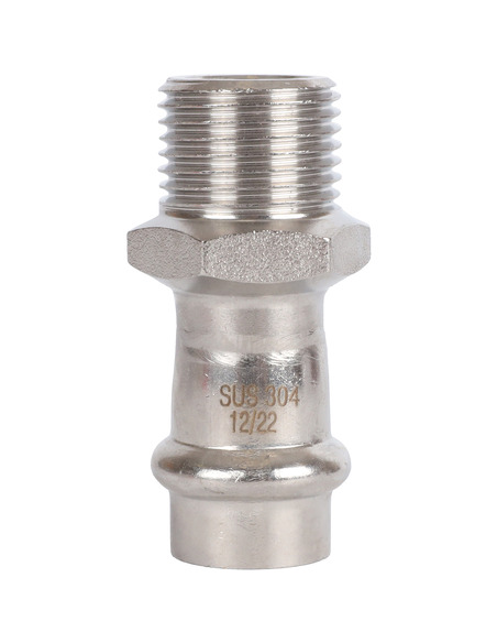 Переходник ROMMER 15x1/2" НР для нержавеющих труб пресс