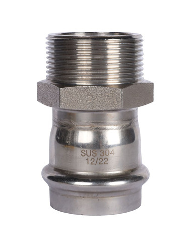 Переходник ROMMER 42x1 1/2" НР для нержавеющих труб пресс