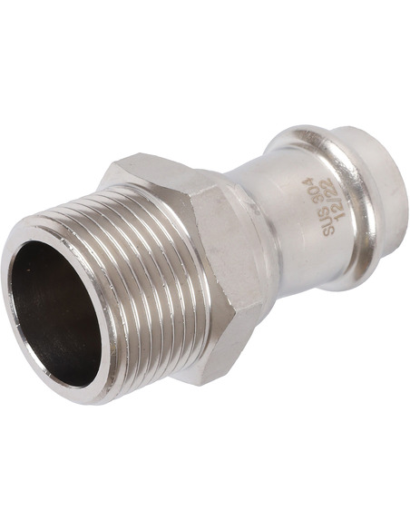 Переходник ROMMER 22x1" НР для нержавеющих труб пресс