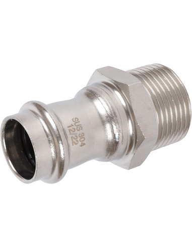 Переходник ROMMER 22x1" НР для нержавеющих труб пресс