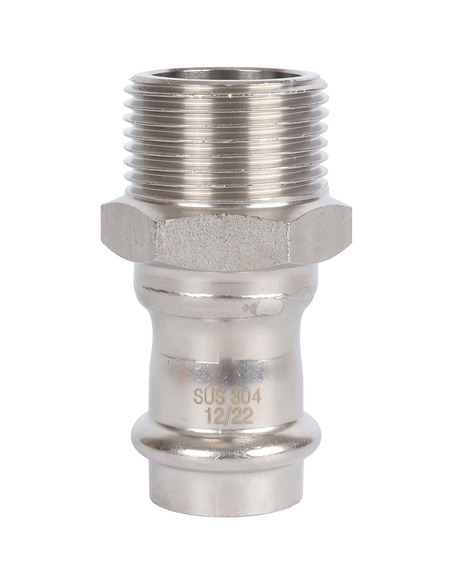 Переходник ROMMER 22x1" НР для нержавеющих труб пресс