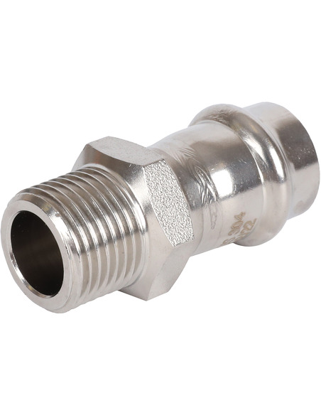 Переходник ROMMER 18x1/2" НР для нержавеющих труб пресс