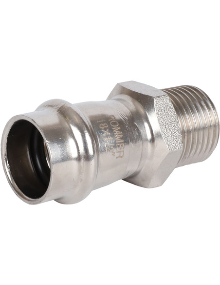 Переходник ROMMER 18x1/2" НР для нержавеющих труб пресс
