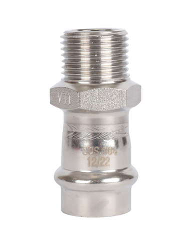 Переходник ROMMER 18x1/2" НР для нержавеющих труб пресс