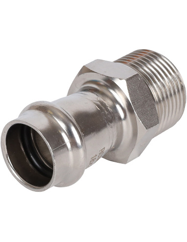 Переходник ROMMER 18x3/4" НР для нержавеющих труб пресс