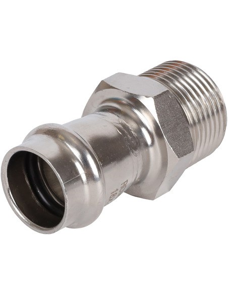 Переходник ROMMER 18x3/4" НР для нержавеющих труб пресс