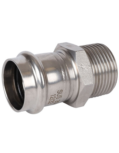 Переходник ROMMER 28x1" НР для нержавеющих труб пресс