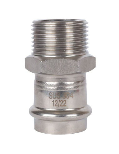 Переходник ROMMER 28x1" НР для нержавеющих труб пресс