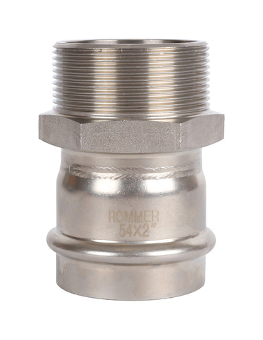Переходник ROMMER 54x2" НР для нержавеющих труб пресс