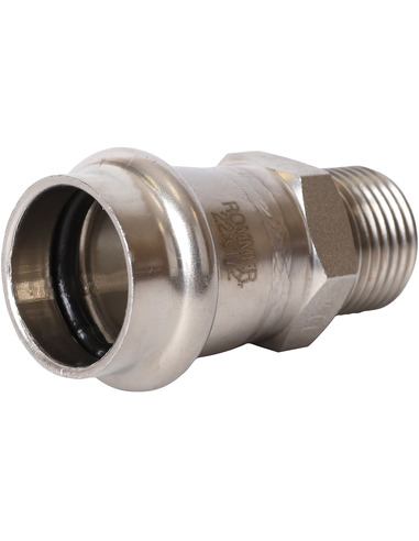 Переходник ROMMER 22x1/2" НР для нержавеющих труб пресс