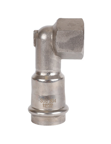 Угольник ROMMER 28х3/4" ВР для нержавеющих труб пресс