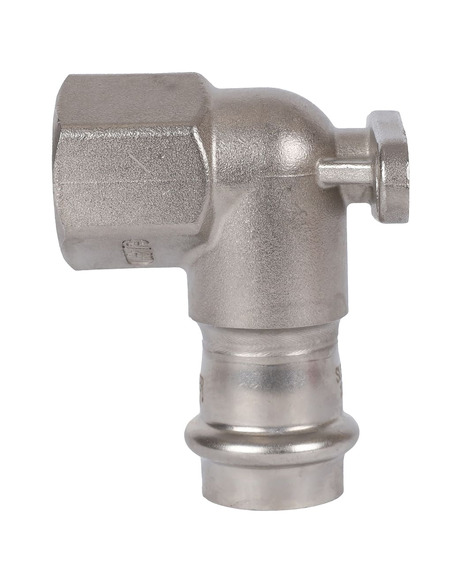 Угольник с креплением ROMMER 22х3/4" ВР для нержавеющих труб пресс