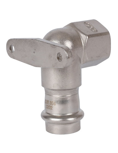 Угольник с креплением ROMMER 22х3/4" ВР для нержавеющих труб пресс